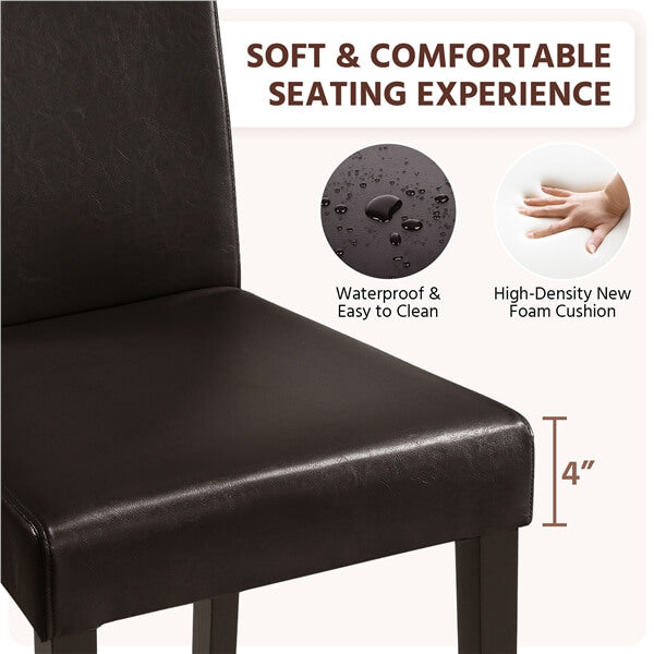 Dining Chairs Set of 6 Faux Leather Position 5