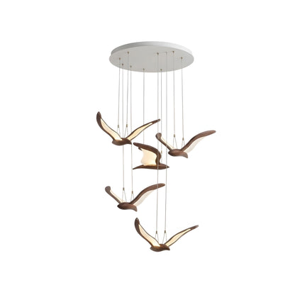 Elegant Warbler Chandelier - Adjustable Height, Energy-Efficient LED
