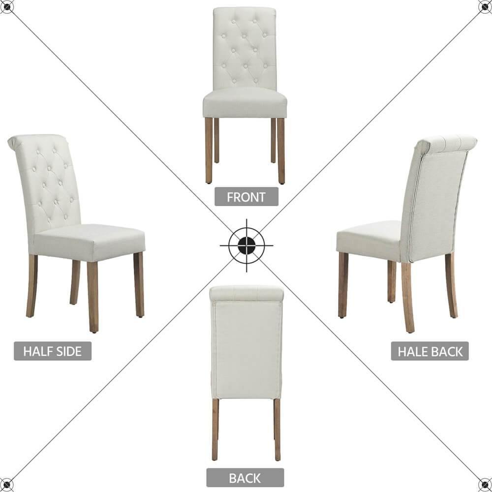 Dining Chairs Faux Leather Parsons Dining Chairs Position 9