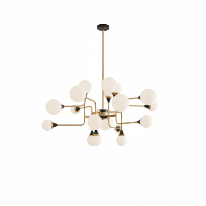 Stilnovo Modern Chandelier with Adjustable Arms and LED Compatibility