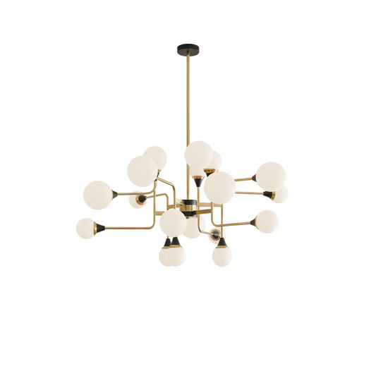 Stilnovo Modern Chandelier with Adjustable Arms and LED Compatibility