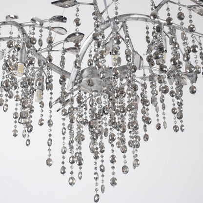 Elegant Autumn Twilight Chandelier - Dimmable LED, Adjustable Height