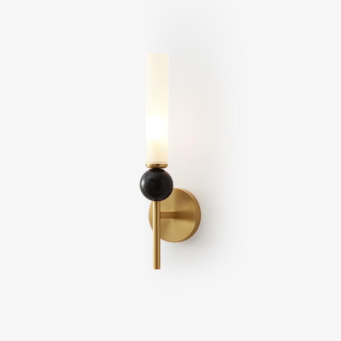 Elegant Marble Vertical Wall Lamp with Adjustable Brightness & Energy