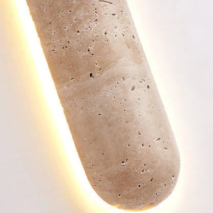 Liora Travertine Wall Sconce - Elegant Design, Adjustable Light Direct