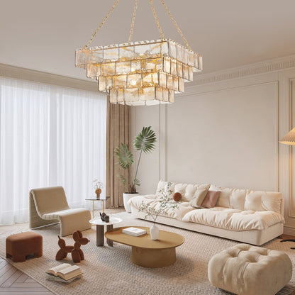 Regal Chain Chandelier - Elegant Lighting with Adjustable Height & Cry