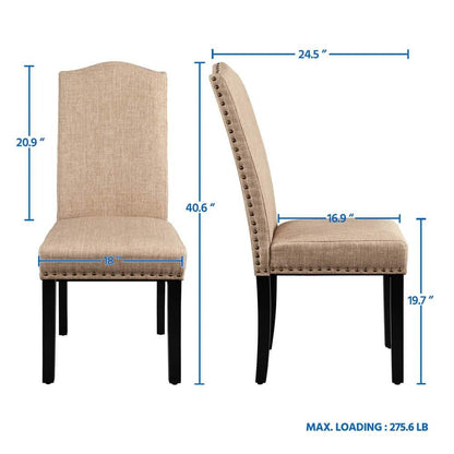 Dining Chairs with Rubber Wood Legs Position 3