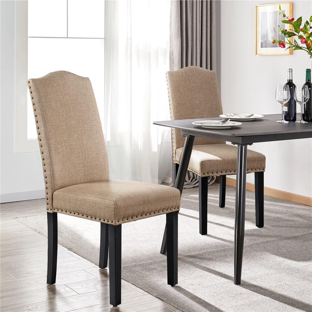 Dining Chairs Set of 6 Armless Parson Chairs Position 1