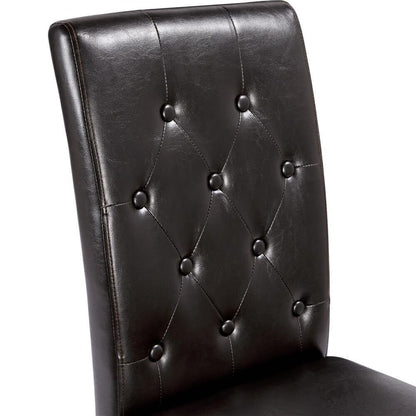 Button Tufted Dining Chairs Parsons Chair Set of 2 Position 9