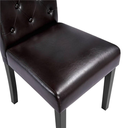 Button Tufted Dining Chairs Parsons Chair Set of 2 Position 7