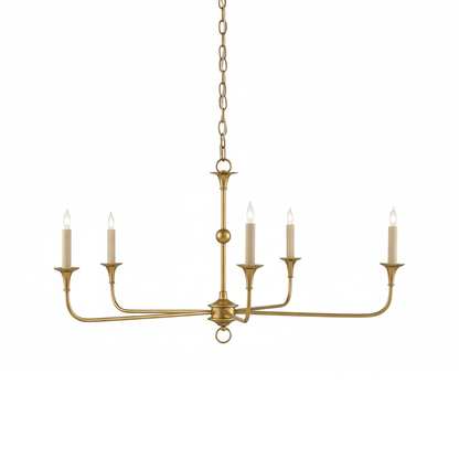 Elara Candle Chandelier - Elegant Design with Adjustable Height & LED
