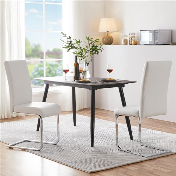 Dining Chairs Set of 6 Modern Faux Leather Position 6
