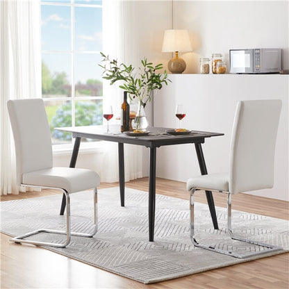 Dining Chairs Set of 6 Modern Faux Leather Position 6