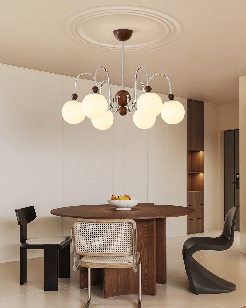 Aurora Loop Chandelier - Dimmable LED, Modern Design, Adjustable Heigh