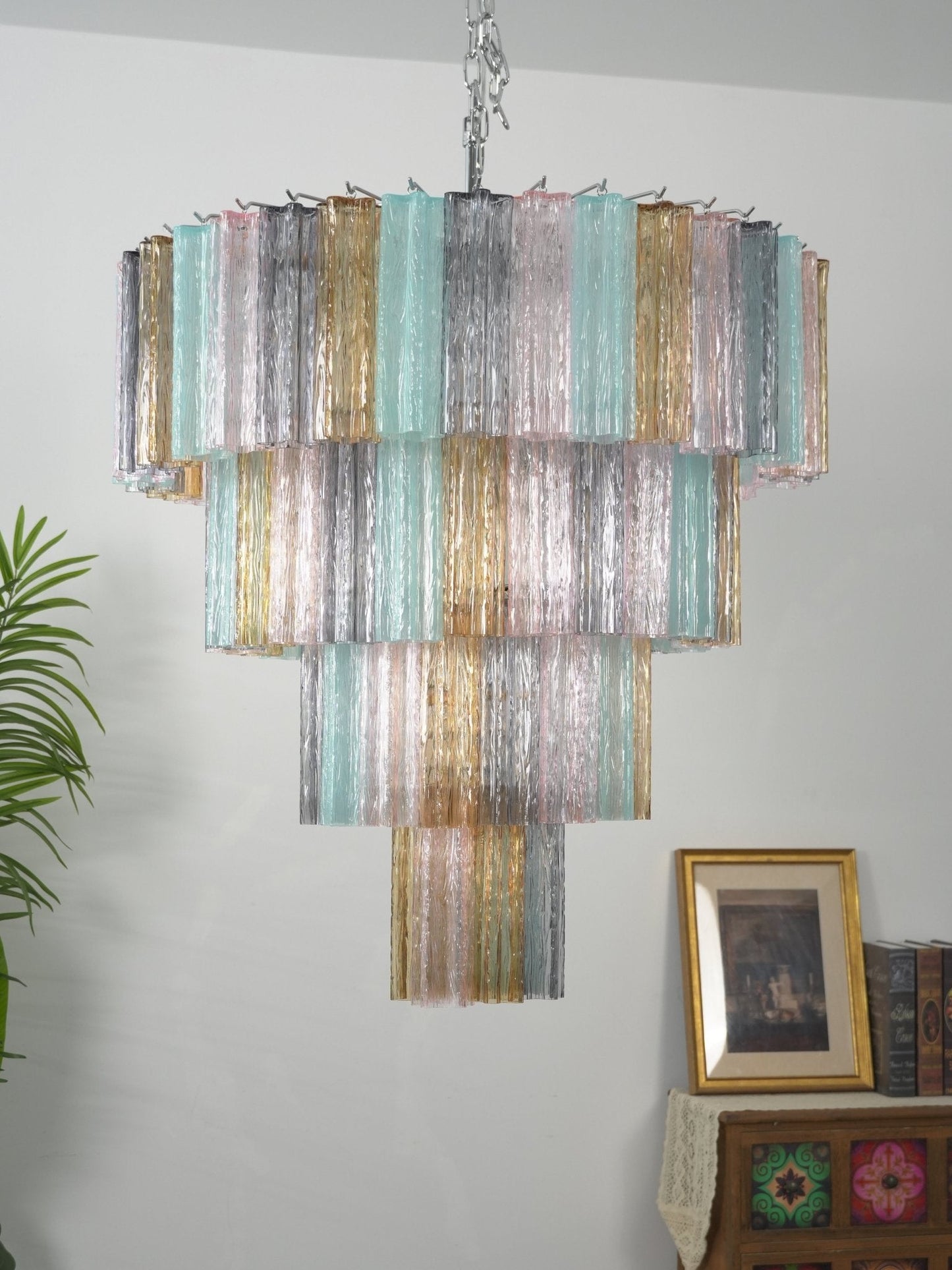 Lustrava Prism Chandelier - Elegant Design with Adjustable Height & LE