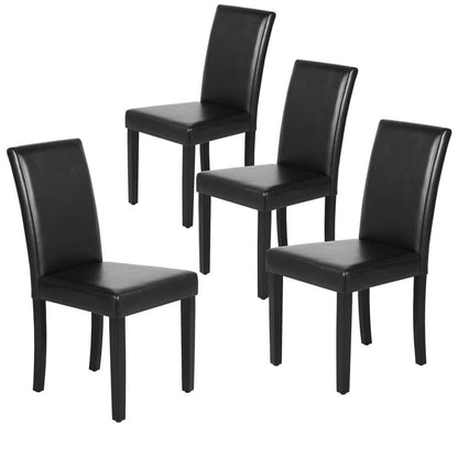 Dining Living Room PU Cushion Chairs 4pcs Position 5