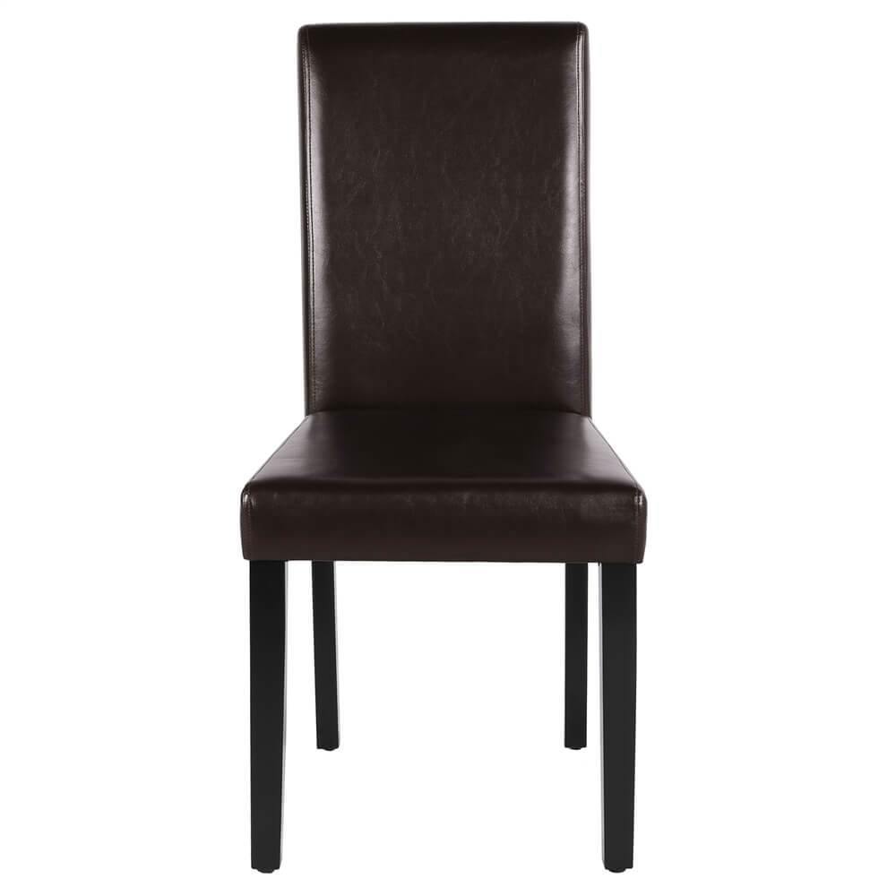 Dining Living Room PU Cushion Chairs 4pcs Position 6
