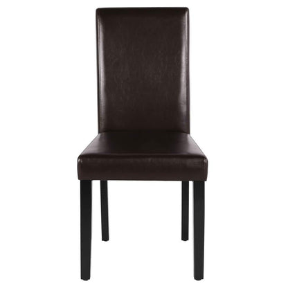 Dining Living Room PU Cushion Chairs 4pcs Position 6