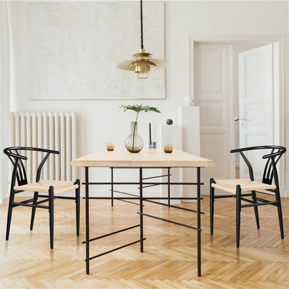 2PCS Weave Arm Chair Position 9