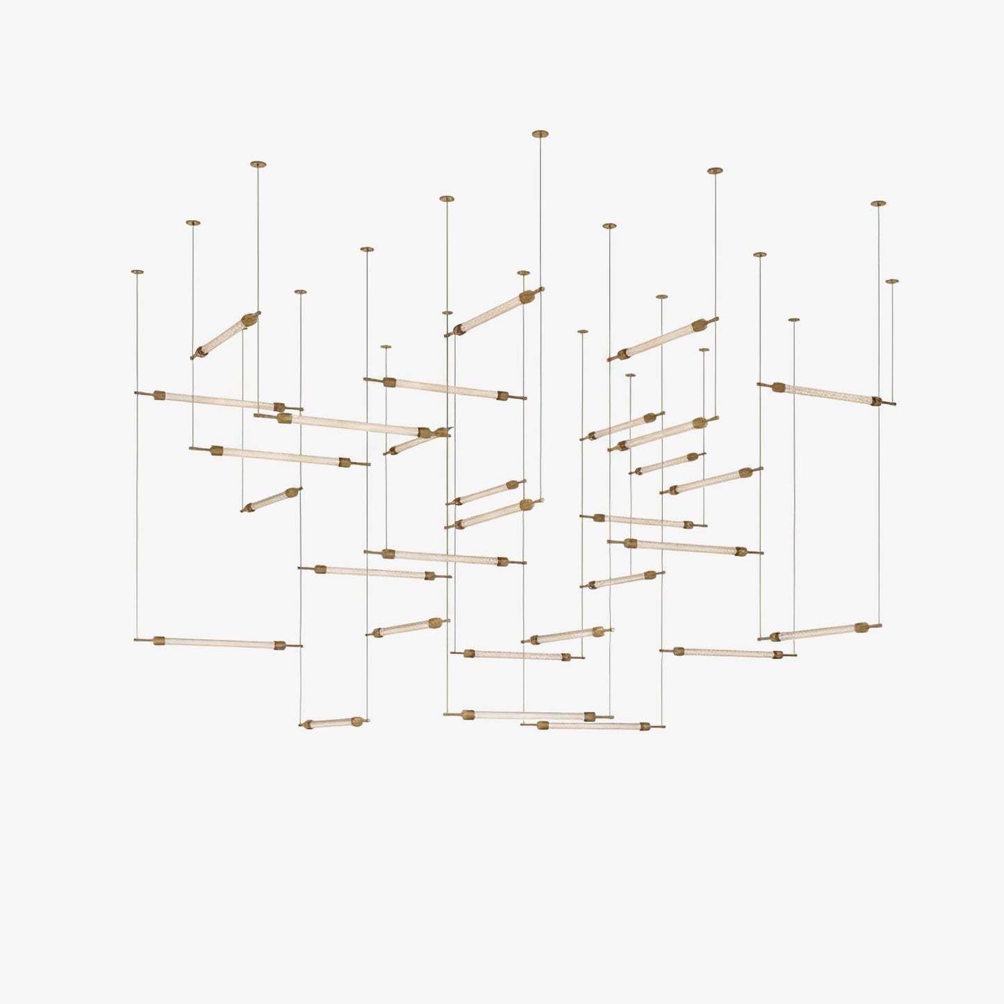 Customizable Crystal Grid Chandelier with Adjustable Lighting & Modern