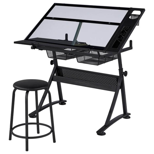 Glass Drafting Table 28’’ to 36’’ Position 2