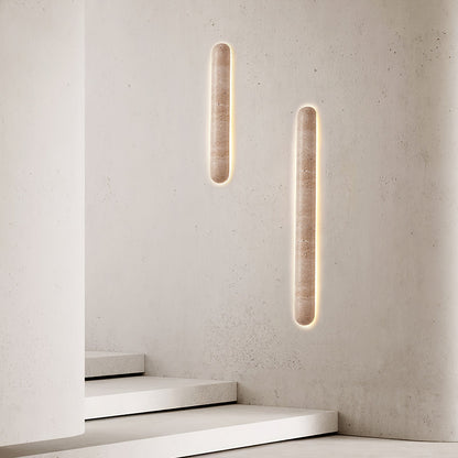 Liora Travertine Wall Sconce - Elegant Design, Adjustable Light Direct