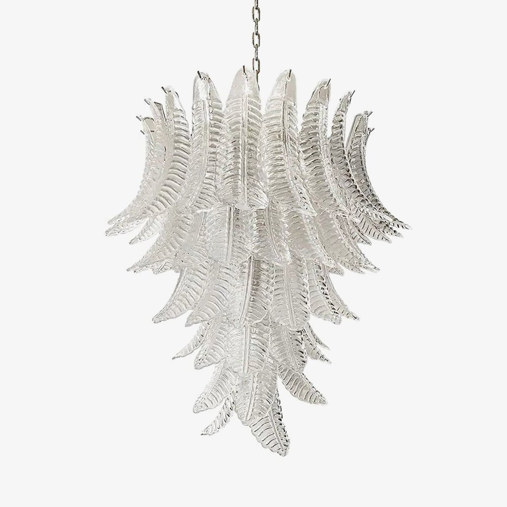 Rosalind Clear Glass Chandelier - Elegant Design with Adjustable Heigh