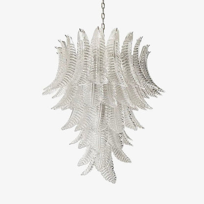 Rosalind Clear Glass Chandelier - Elegant Design with Adjustable Heigh