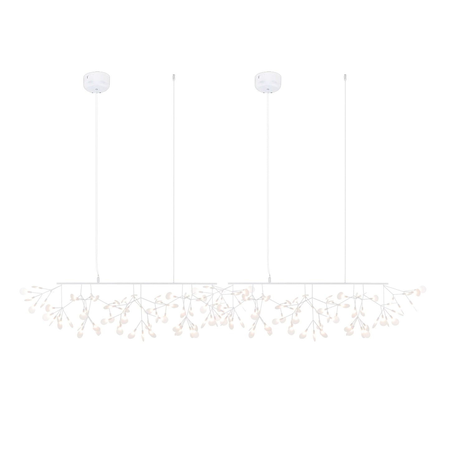 Elegant Long Firefly LED Chandelier - Dimmable & Energy Efficient