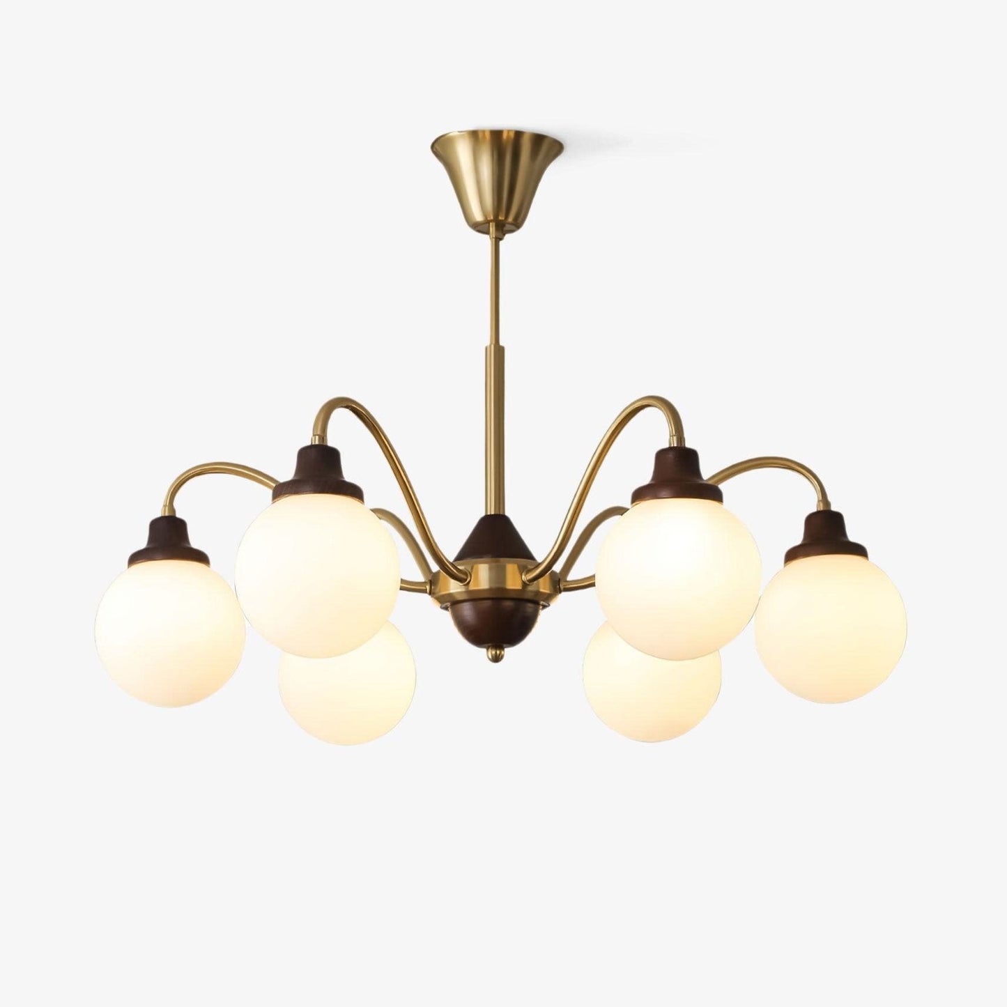 Solid Wood Magic Bean Chandelier - Adjustable Height, Eco-Friendly Des