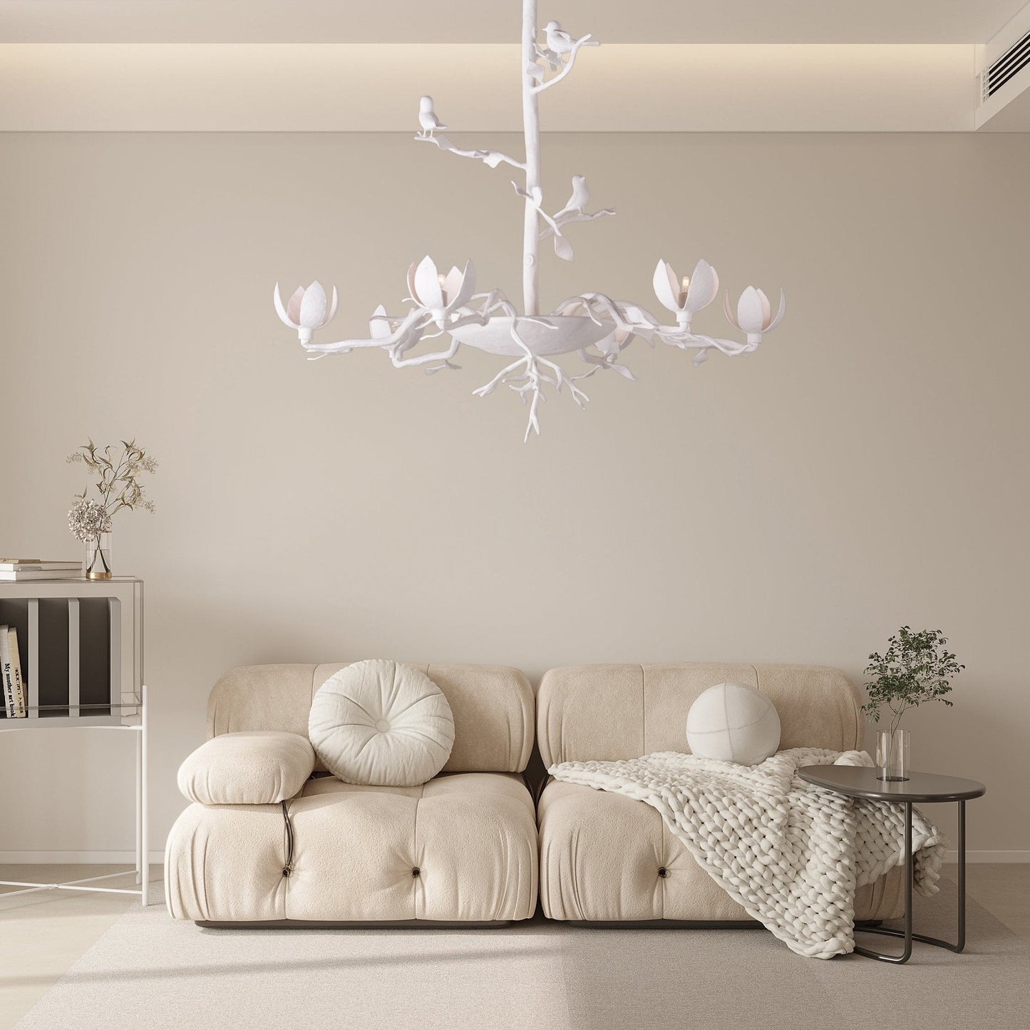 Elegant Passera Chandelier - Adjustable Brightness & Crystal Accents
