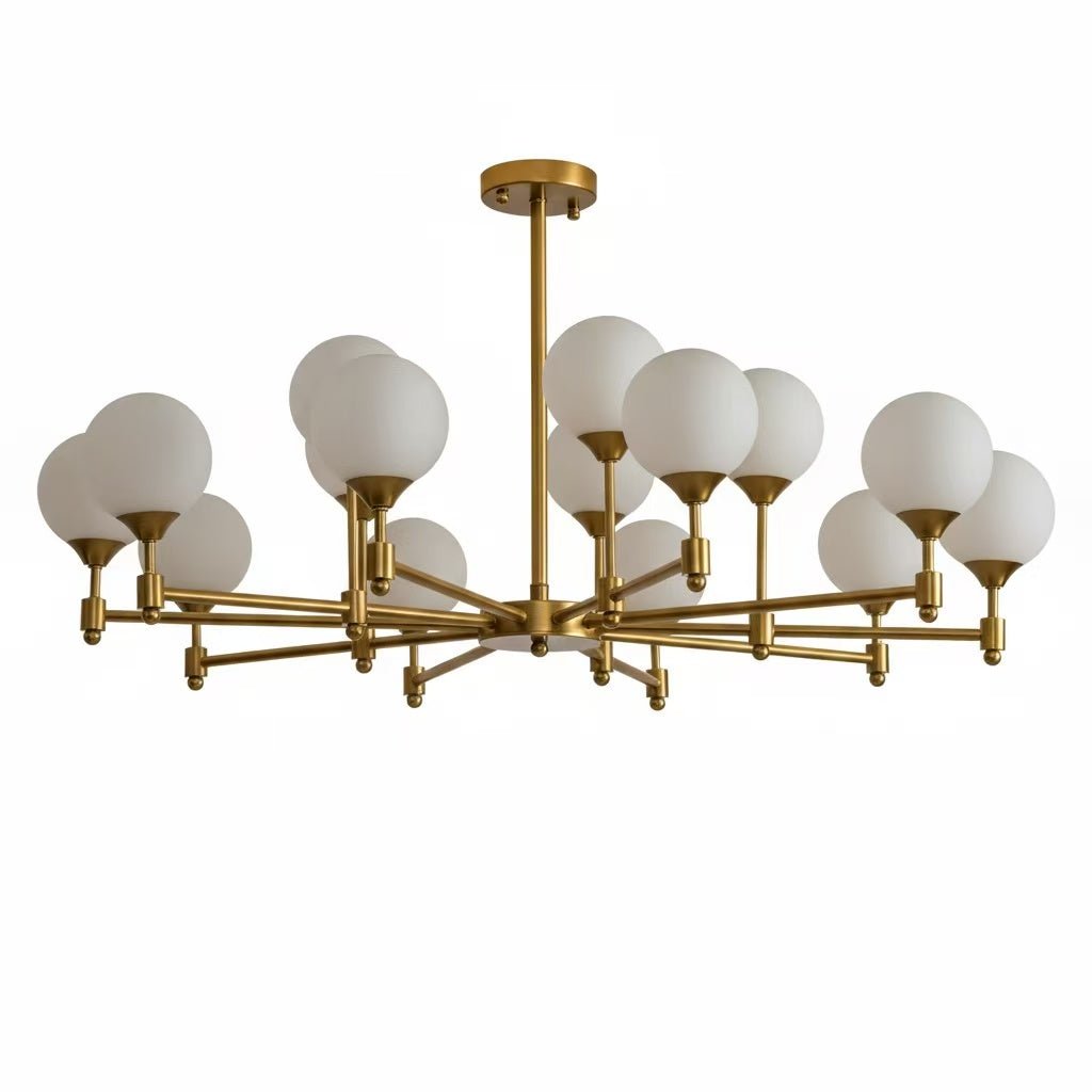 Alessio Globe Chandelier - Modern Design, Adjustable Height, LED Compa