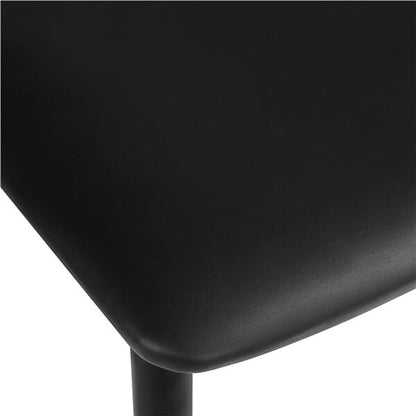 Set of 2 PU Leather Dining Chairs Armless Kitchen Chairs Position 4