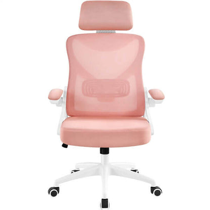 High Back Mesh Office Chair with 90° Flip-up Armrest Position 6