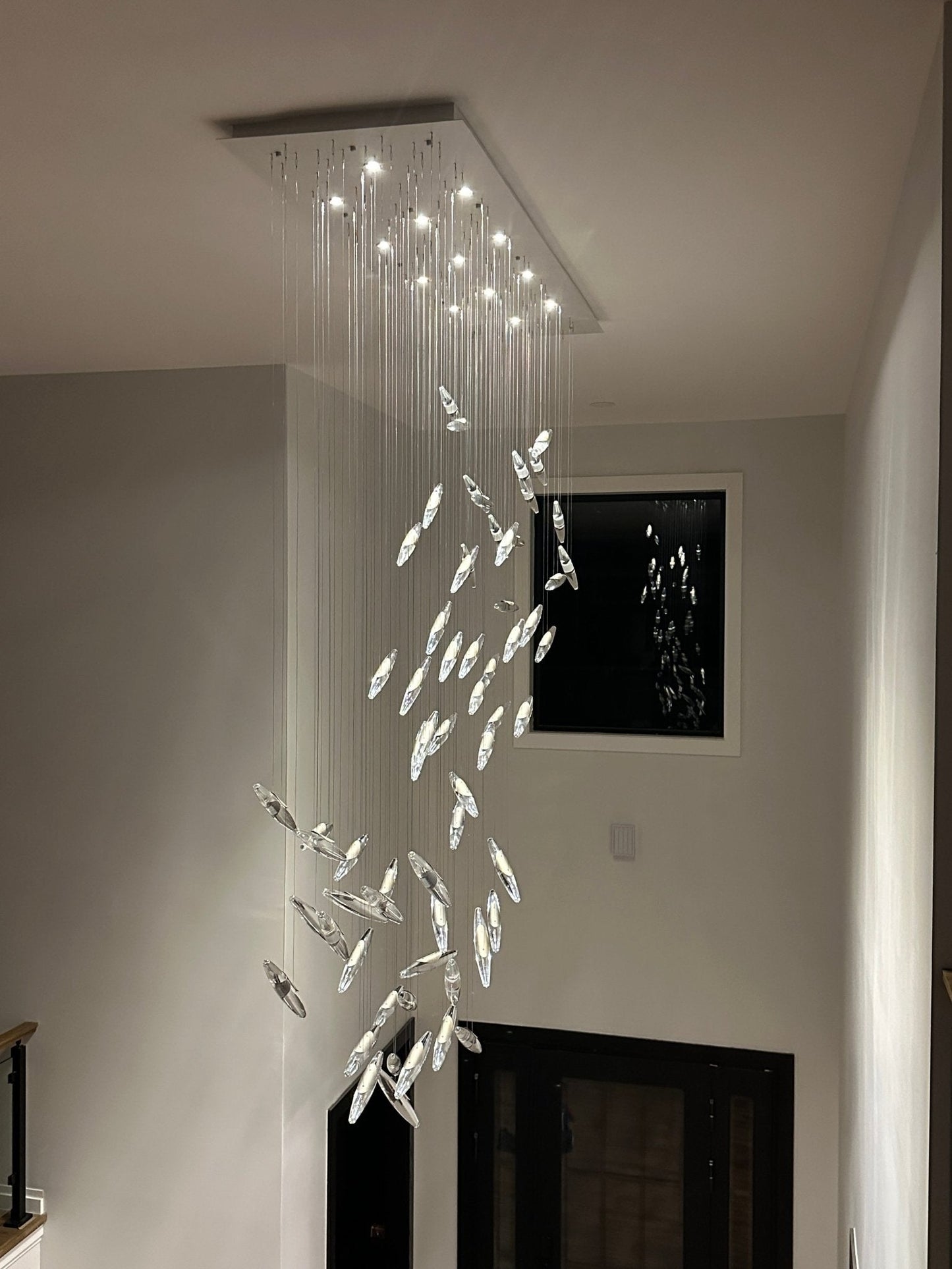 Elegant Moonlight Whispers Chandelier with Adjustable Brightness & Cry
