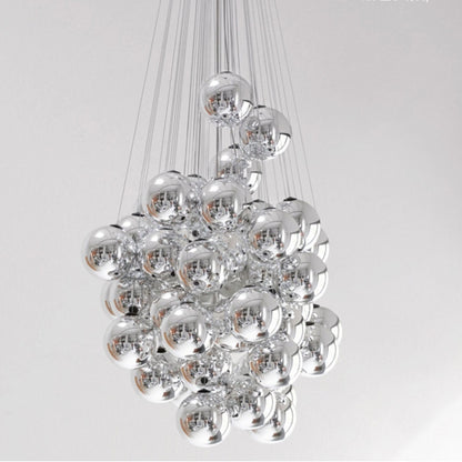 Cumulus Cascade Chandelier - Elegant Design with Adjustable Height & L