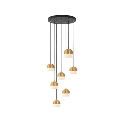 Elegant Mushroom Cluster Chandelier - Adjustable Height & Energy Effic