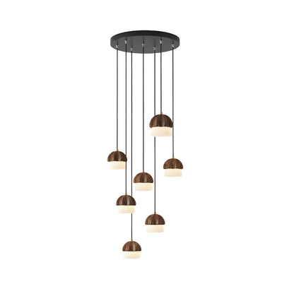 Elegant Mushroom Cluster Chandelier - Adjustable Height & Energy Effic