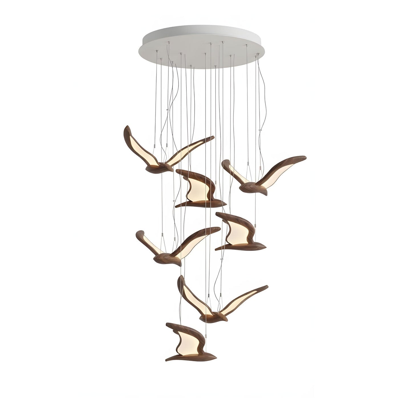 Elegant Warbler Chandelier - Adjustable Height, Energy-Efficient LED
