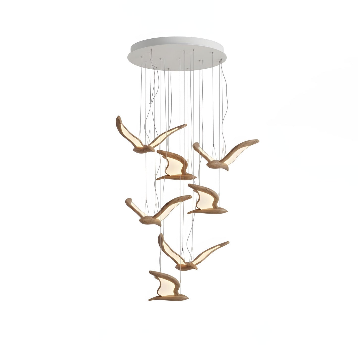Elegant Warbler Chandelier - Adjustable Height, Energy-Efficient LED