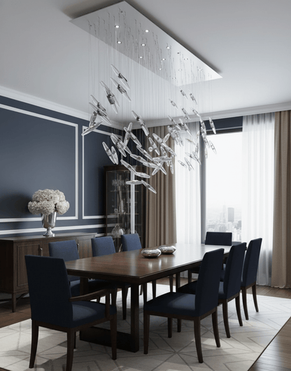 Elegant Moonlight Whispers Chandelier with Adjustable Brightness & Cry