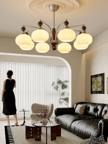 Serenade Chandelier - Elegant Design with Adjustable Height & LED Ligh