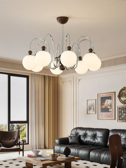 Aurora Loop Chandelier - Dimmable LED, Modern Design, Adjustable Heigh