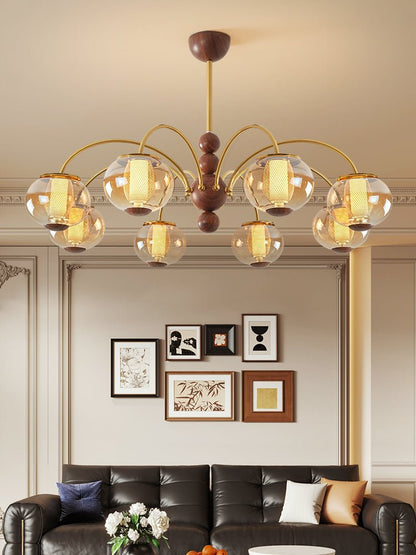 Solstice Bloom Chandelier - Elegant Design with Adjustable Height & LE