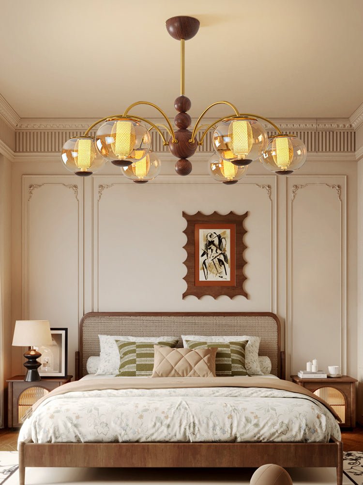 Solstice Bloom Chandelier - Elegant Design with Adjustable Height & LE