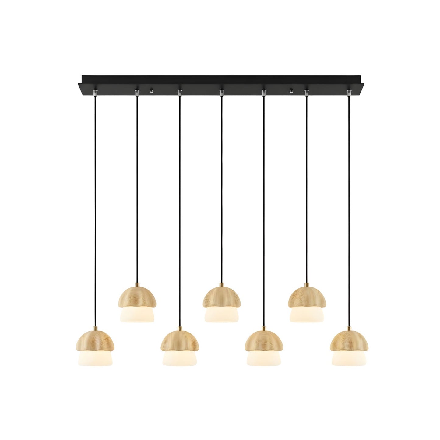 Elegant Mushroom Cluster Chandelier - Adjustable Height & Energy Effic