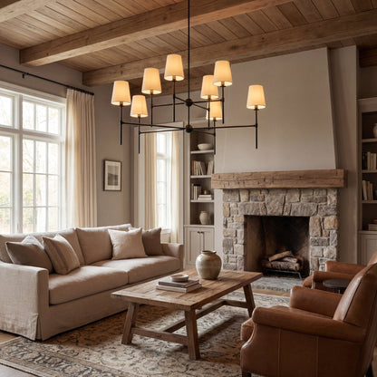 Modern Axial Chandelier - Adjustable Brightness & Elegant Design