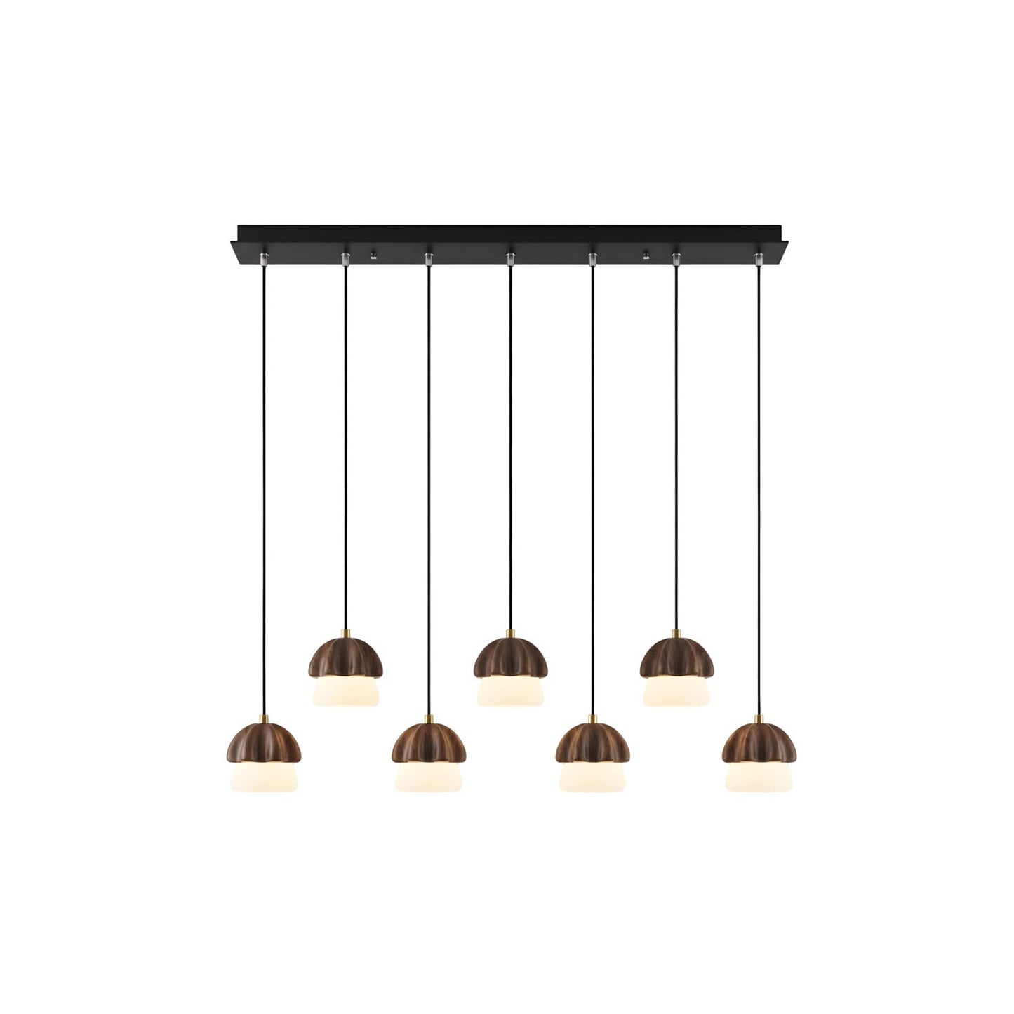 Elegant Mushroom Cluster Chandelier - Adjustable Height & Energy Effic