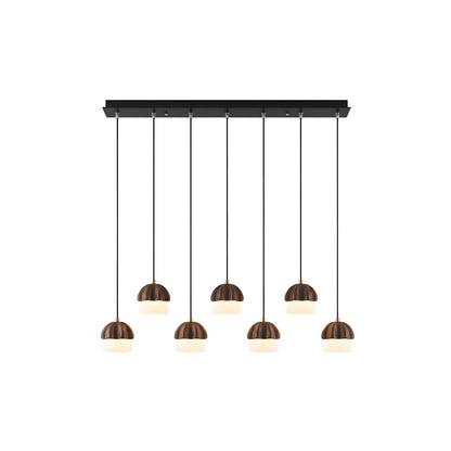 Elegant Mushroom Cluster Chandelier - Adjustable Height & Energy Effic