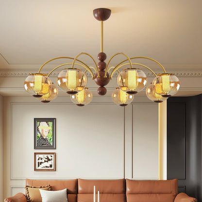 Solstice Bloom Chandelier - Elegant Design with Adjustable Height & LE