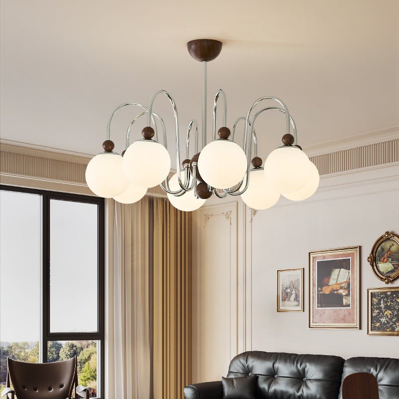 Aurora Loop Chandelier - Dimmable LED, Modern Design, Adjustable Heigh